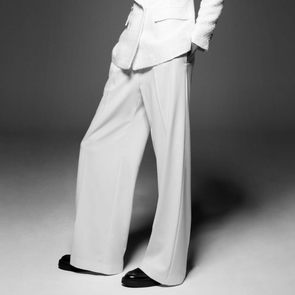 Zara Pants - Zara Masculine Wide-Leg Trousers